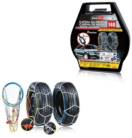 Cadenas de nieve 225/70R16, 225/75R16, 215/75R16, 215/70R16, 235/65R17, 225/70R17, 215/75R17, 205/75R17.5, 235/60R17. 18 kg
