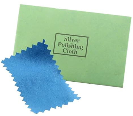 YXINAER Chiffons de Nettoyage pour Bijoux Chiffon de Polissage en Coton 10x7cm, 10 pièces, Chiffon de Nettoyage, Accessoires de Bijoux en Argent et Or