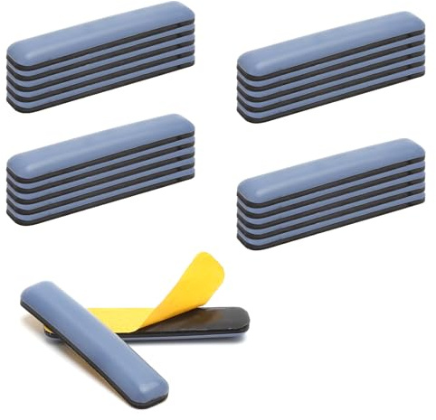 20PCS Teflongleiter Selbstklebend 16x75MM Möbelgleiter Teflon Stuhl Gleiter | PTFE mit Geringer Reibung Stuhlgleiter Teppichgleiter Teflongleiter für Schwere Möbel Fliesen Stühle Teppichboden Teppich