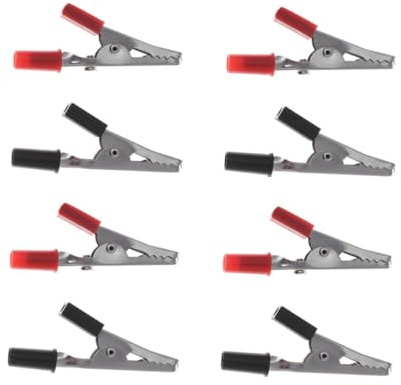 Alipis 20pezzi Morsetti a Pinza Clip Per Cavi Morsetti Molla Morsetto Di Estremità Doppia in Plastica e Materiale Metallico
