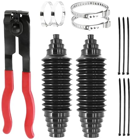 WJnflQN Fuelles Para Cremallera Y Rotula De Dirección - 2 Piezas A Prueba De Polvo Universal Para Automoción | Protector De Polvo De Cremallera De Dirección,Para Camión De Camping-Car Invierno Tiempo