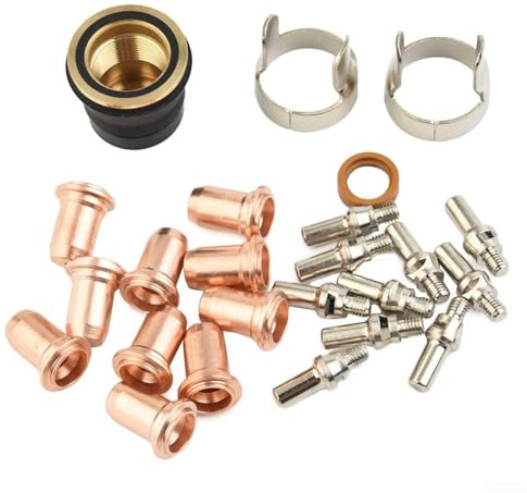 Plasmaschneider-Verbrauchsmaterialien-Set, PT 60 Brenner-Ersatzteile, 1 0 mm Spitzen, 24 Stück