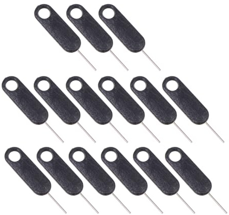 Cabilock Aiguilles Sim Pratiques Extracteurs De Carte Sim pour Tablettes Lot de 15 Antipertes en Alliage D'aluminium pour Téléphones Portables