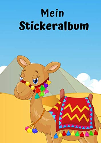 Mein Stickeralbum: Motiv Ägypten Urlaub | 30 Seiten | DIN A4 | Blanko | Kein Silikonpapier | Geschenkidee