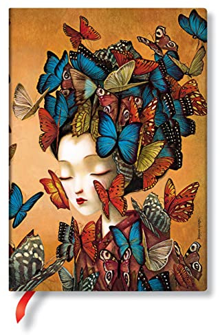 Madame Butterfly Midi Unlined Softcover Flexi Journal