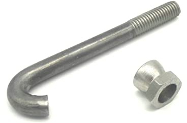 zaungraefe 10x Hakenschraube M8 x 80 + Abrißmutter Mattenbefestigung Halter Gittermattenhalter