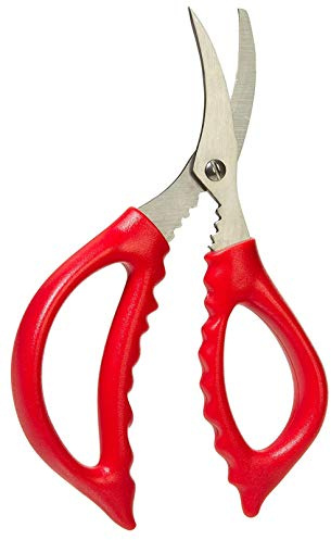 EPRHY Sharp Kitchen Seafood Scissors Multifunction Purpose Utility Cooking Scissors for Chicken Meat King Crab Lobster Shellfish Crawfish Fish Poultry Vegetables Household Necessity Stainless Steel