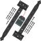 KOTARBAU® Set di 2 Cerniere per Cancello Legno 350 mm - Polvere Rivestita - Cerniere per Porte in Legno per Cancelletto Giardino Cerniera Porta Legno Cardini per Cancello Nero