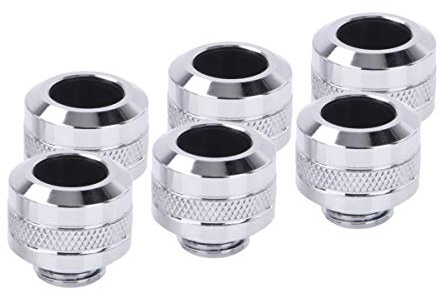 Alphacool istapp PRO 13 mm HardTube Fitting G1/4 – krom sexpack anslutning