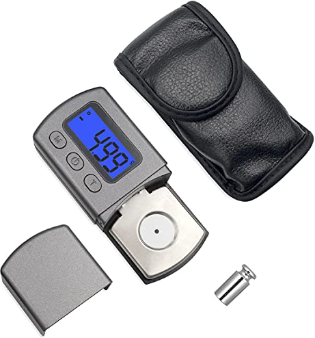 Digitale Tonarmwaage Digital Turntable Stylus Force Scale Gauge Tester Prüfvorrichtung der Kraft vom Plattenspieler 0,01g-5g Hohe Präzision ​LCD Hintergrundbeleuchtung für Tonarm des Plattenspielers