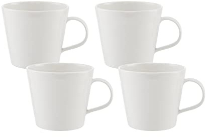 Royal Doulton 1815 Pure S/4 Mugs 400ml/0.7pt, White