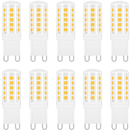 Akynite G9 LED Light Bulbs 4W Natural White 4000K, Equivalent to Bi Pin Halogen Bulb G9 33W 40W, 400LM, 240V G 9 LED Capsule Bulbs, No Flicker, Non