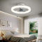 CHANFOK 20'' Ceiling Fans with Lights, Flush Mount Ceiling Fan with Dimmable Lights and 6 Speeds Reversible Blades, Low Profile Ceiling Fan with Light and Remote, App Control (White)