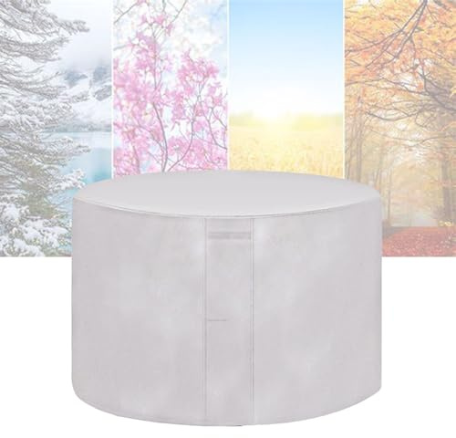 ATYUJKB Housse Salon de Jardin 185x95cm, 420D Oxford Tissu Housse de Protection Mobilier Exterieur, Housse de Table Ronde Imperméable, Imperméable Bache Table Jardin Ronde
