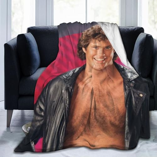 Mobili David Star Hasselhoff Überwurfdecke, superweiche, leichte Überwurfdecke, Ganzjahresdecke für Bett, Couch, Sofa, 203,2 x 152,4 cm