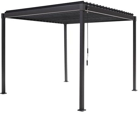 OUTLIV. Solid Pavillon, 300x300cm, verstellbar, Anthrazit