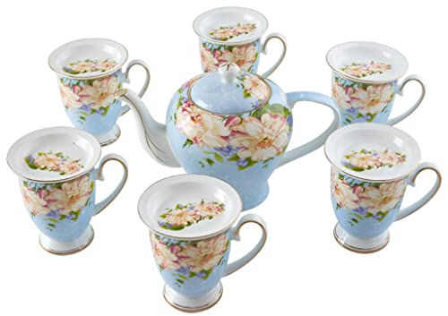 Set di Tazze da caffè per la casa Europea Set da tè Inglese in Ceramica per tè pomeridiano in Porcellana Cinese (A Come Mostrato)