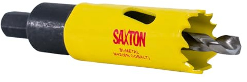 Saxton HSS Hole Saw Cutter M42 Bi-Metal 8% Cobalt Heavy Duty + Arbor (14mm – 230mm) (22mm + Arbor)