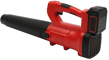 CCAUUB Electric Leaf Blower Cordless 194W 21V, Battery Powered Leaf Blower Sweeper with Battery & Charger, 2 Section Tubes, 6-Speed Dial Vacuum Dust Control Leaf Blowers for Lawn Care, Snow, Debris