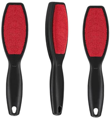 3 pcs Pet Hair Remover Brush, lint brush, clothes brush for pet hair, Double-Sided Lint Brush for Clothes, Furniture, and Car Seats - Efficient Pet Hair Removal Tool for Dogs, Cats, and All Fabrics