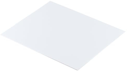 UZAMIRLEX ABS-Kunststoffplatten Bretter, Weiß, geeignet for die Verwendung mit mechanischem Modellzubehör, 10 cm x 20 cm(Thickness:10mm)