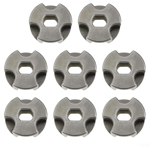 HomeVortex Kettensägen-Ritzel-Set für DUC256 DUC353 XCU03 Kettensäge, 6 Zähne, 3/8 Zoll 10 x 8 mm Metall-Ersatzteil, Elektro-Kettensägen-Zubehör (8 Stück)