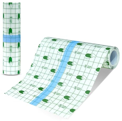 Benda Trasparente Impermeabile 15cm*2m Waterproof Bandage Cerotti Elastici di Fissaggio Per Doccia Pellicola per Tatuaggi Copri Tatuaggi Waterproo per Polsi Spalle Braccia Medicazione di Ferite