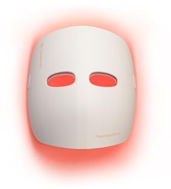 TheraFace Therabody Mask Glo - Cordless LED Skincare Face Mask with Red/Blue/Infrared Light & Relaxing Scalp Massage for Glowing, Healthier-Looking Skin - FDA Cleared