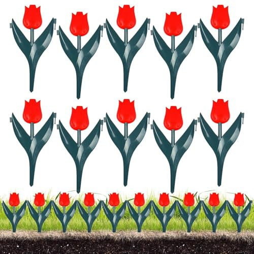 Cercado para Parterres - 10 Piezas de Valla para Paisajismo,Decoraciones para Plantas de Entorno Rural Área de Piscina Patio Trasero Zona de Juegos Cerramiento para Mascotas