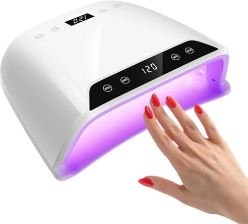 Kraftfull UV LED-nagellampa Professionell 72 LED-nageltork med LCD-skärm Stor nageltork smart sensor for nagelsalong