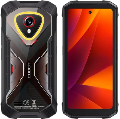 CUBOT KingKong Mini 4 - Smartphone Ruggerizzato 4.7 HD+ 90Hz, 16GB RAM (6GB+10GB Est.), 128GB ROM, Fotocamera 48MP, Android 15, Unisoc T616, Nero (senza caricatore)