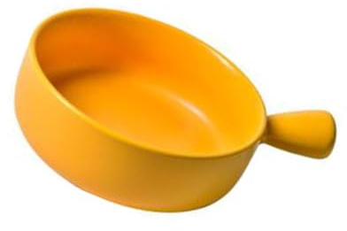 KALLORY Tortiera in Ceramica Tonda Manico, Resistente ad Alte Temperature, Facile da Pulire, per Cottura e Uso Domestico in Cucina