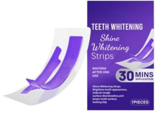 7 st tandblekningstejp, tandblekning, 30 min, avlägsnar fläckar kaffe tobak, utan tandkänslighet