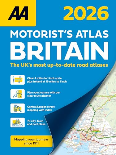 AA Motorists Atlas Britain 2026 spiral bound (AA Road Atlas) (UK Road Atlases) (AA Road Atlas Britain)