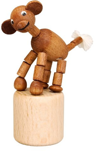 Wackeltier Affe Wackelfigur Seiffen Spielzeug Höhe 8cm Erzgebirge NEU