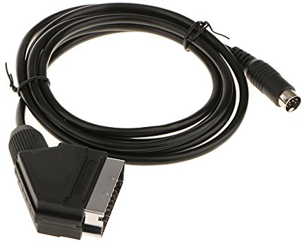 MagiDeal Péritel RGB Câble Haute Définition Compatible avec Sega Genesis Mega Drive MD Version 2 Ligne 1.8m