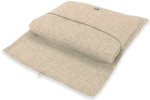 Jet&Bo 100% Pure Cashmere Travel Blanket & Storage Pouch Sand 60 x 45 in Gift Box
