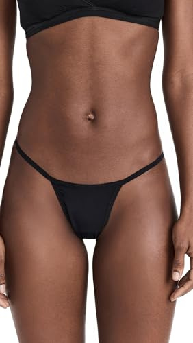 hanky panky Women's G-String Thong, Black, One Size