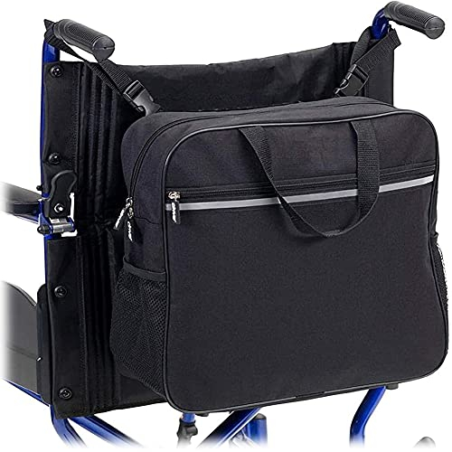 XXGJK Sac de Transport Manuel pour Fauteuil Roulant électrique ou électrique Accessoires de Rangement Sacoche de Rangement pour Fauteuil Roulant sécurisée