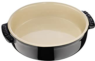 Le Creuset Tapasschale aus Steinzeug, 500 ml/ 14 cm, Schwarz glänzend, 72102141400001