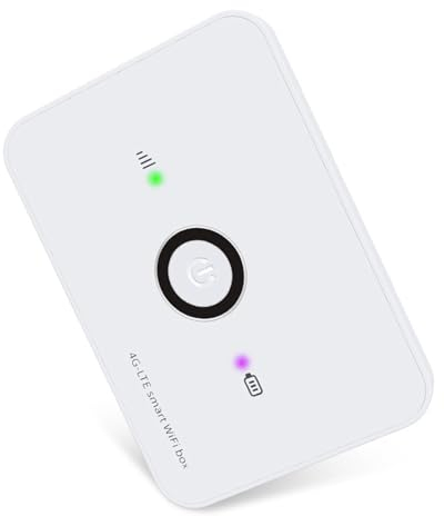 HOSAYA MF906 Portable WiFi 4G SIM Card Modem - 10 WiFi Users LTE Router with Built-in Battery - Unlocked 4G Mifi Travel Hotspot