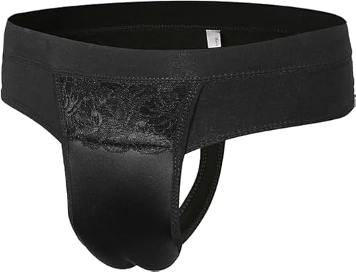 QiaTi Hiding Gaff Panty Shaping - Lettera per pantaloni da crossdresser transgender, 4 g stringhe/nero, M