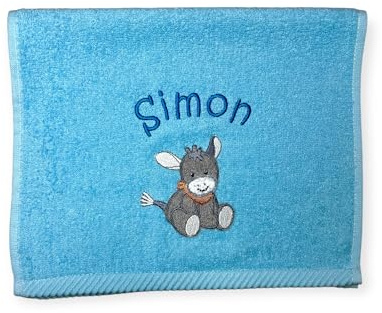 Kinderhandtuch Sterntaler mit Namen personalisierbar Emmi Esel