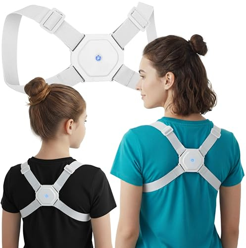 Gymtek Kedica Rücken Geradehalter, Rückenstützgürtel Leicht Atmungsaktiv, Haltungskorrektur Rücken Damen und Herren, Rückenstütze, Rückengurt, Posture Corrector