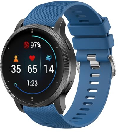 Oumida Armband für Garmin Forerunner 255 Armbänder/Forerunner 255 Music, 22mm Silikon Quick Release Armbänder, Klassisches Original Ersatzarmband für Garmin Venu 3/ Venu 2 Uhrenarmband