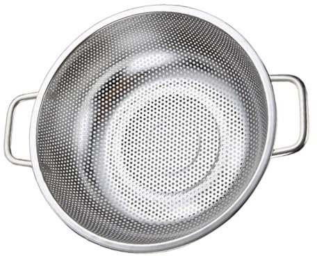 PRETYZOOM Colino Per Lavello in Acciaio Inox Con Manici Scolapasta Per Verdura Frutta E Pasta Scolapasta Multiuso Per La Frutta