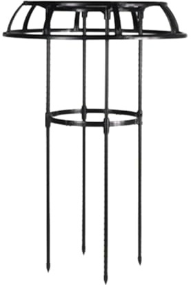 Trellis Outdoor - Enrejado de acero con forma de paraguas de frambuesa | Soporte alto para plantas, jaula de jardín de pie para enredaderas y flores trepadoras