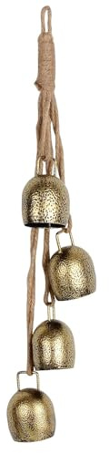 Jzoowar 1 Set Campanaccio Portatile Campanello Campanello Campanaccio Vintage in Metallo Campana di Natale, Decorazioni Sospese per Campana di Mucca