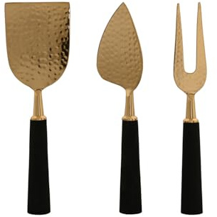 CUCHILLO SET 3 INOX RESINA 3,9X1X17,5 QUESO DORADO