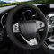 Black Steering Wheel Cover, Soft Leather Steering Wheel Cover, Anti-slip & Breathable Car Steering Wheel Cover Universal Size 37-38cm /14.5-15inch